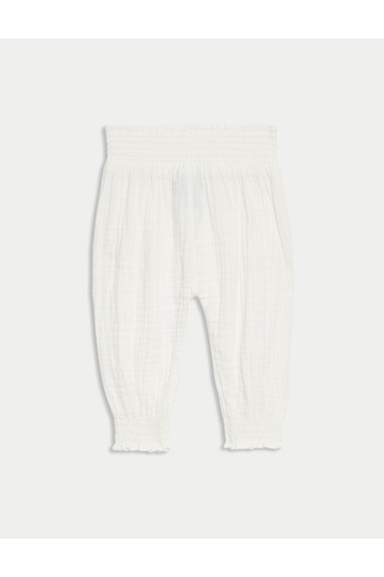Marks & Spencer Saf Pamuklu Esnek Bel Pantolon (0-3 Yaş)