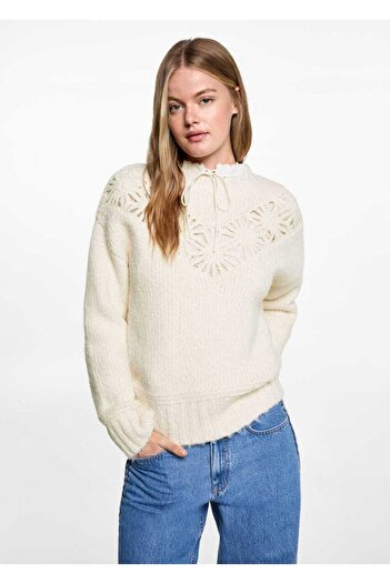 Mango Teen Floral Knitted Sweater