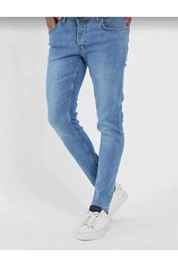 KING SEZAR Men's Blue Slim Fit Jean Pants 2025 New Generation