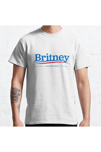 ZOKAWEAR Μπλουζάκι Loose Fit Unisex Britney 4 President Design με στάμπα