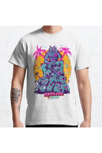 ZOKAWEAR Μπλουζάκι Loose Fit Unisex Hotline Miami Design με στάμπα