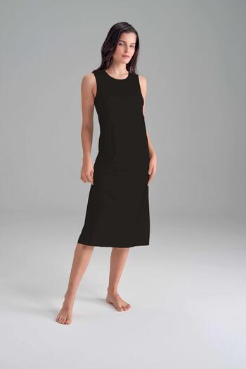 Doreanse Long Black Women's Petticoat - Wide Strap C5T2N1O11