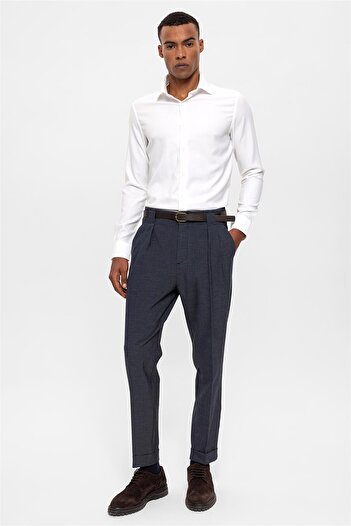 Antioch Indigo Belted Double Leg Trousers