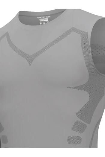 GHASSY CO. Ghassy Co. Men's Fitness - Quick Dry and Breathable Contraction Sleeveless Sports T-Shirt