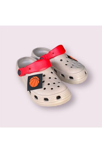 AkınalBellaa Akınalbella Male Child Mink Basketball with Sticker Beach Pool Casual Slippers Sandals