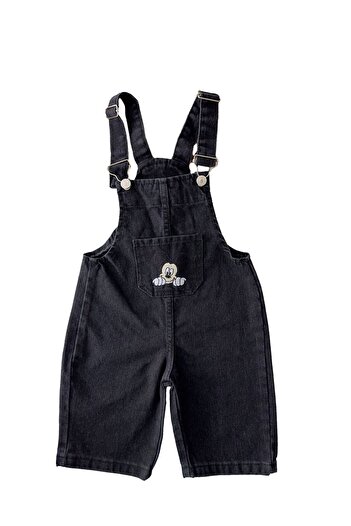 Minigimin Cicileri Mickey Boy Short Slippers - Black