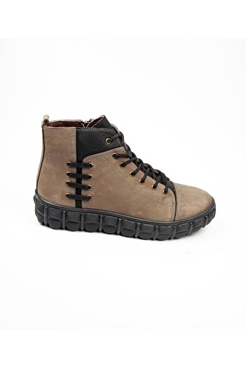 Voyager 6389 Men's Leather Boots Toupe Nubuck