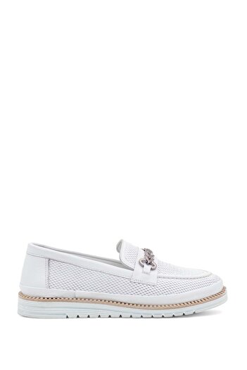 Voyager 9771 PANTOF DE PIELE DE DAME ALB