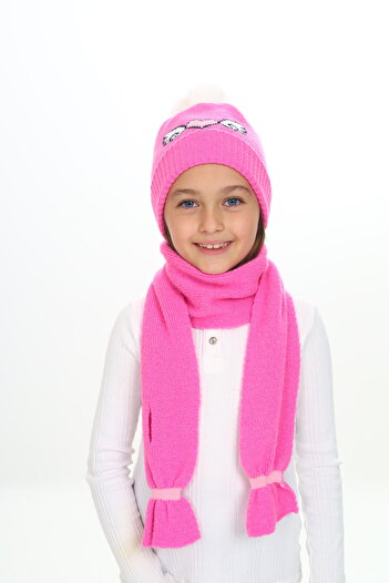 Sevimli Girl's Beret Scarf Set 4-10 Years