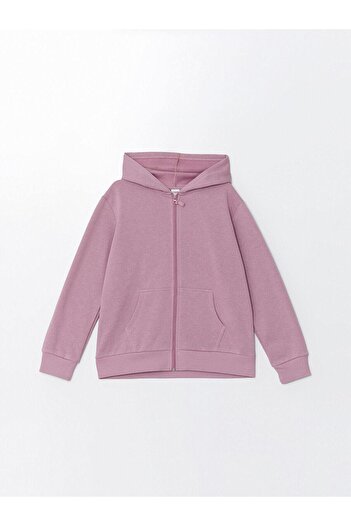 LC Waikiki LCW Kids Uzun Kollu Kız Çocuk Fermuarlı Sweatshirt (W4)