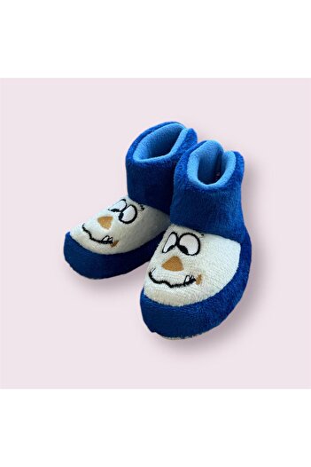 İpek Plush Baby Home Boots - Non-Slip Sole, Fluffy Slippers
