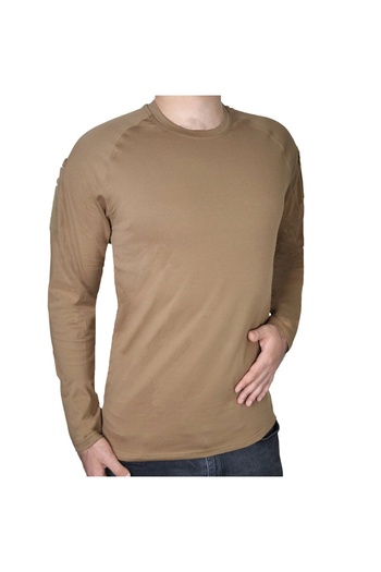 Astüm Askeri Malzeme Long Sleeve Tactical T-Shirt with Pockets Beige
