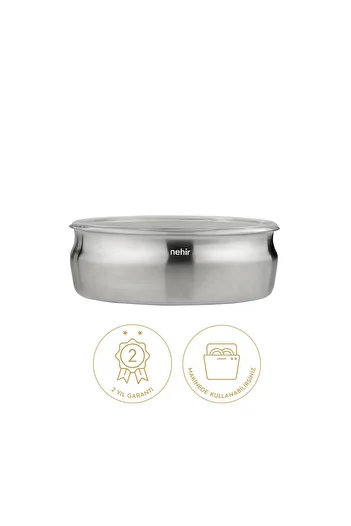 Nehir Silver Steel 6 Piece Casserole Type Storage Container