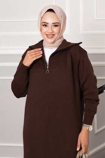 EBRUTESETTÜR High Top Zippered Knitwear Dress