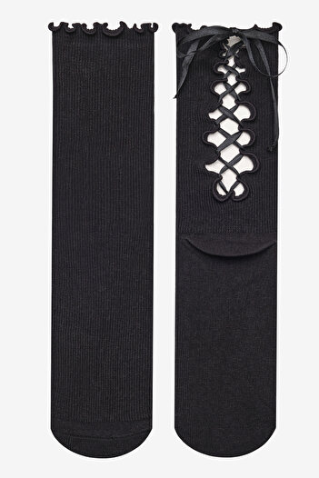 Penti Černé ponožky Infinity Ribbon