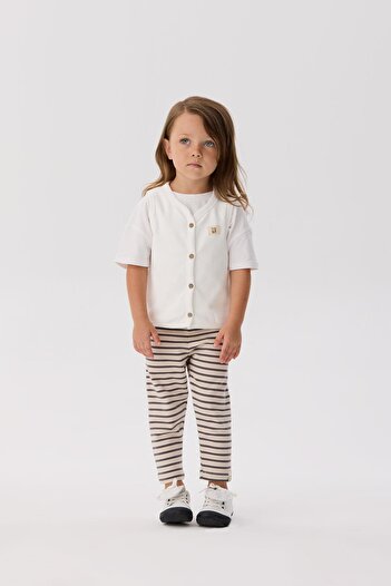 Tyess Basic Bg Store Baby Girl Ecru Vest