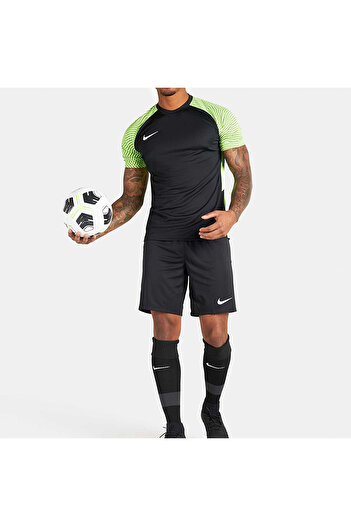Nike Ανδρική φανέλα M Nk Df Strke II Jsy Ss Cw3544-011 Black & Highlighter Green