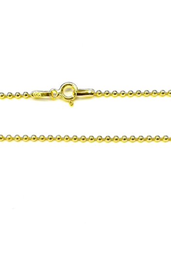 Omar Silver Unisex Top Tırnak Makası 1,9 Mm Gold Altın Kaplama Gümüş Kolye Zincir Omr8010