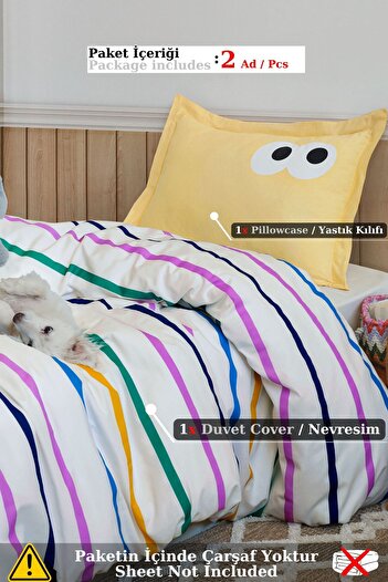 Eponj Home Junior Nevresim Seti Tek Kişilik Sarı