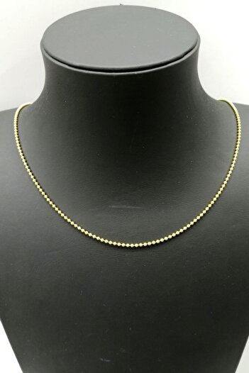 Omar Silver Unisex Top Tırnak Makası 1,9 Mm Gold Altın Kaplama Gümüş Kolye Zincir Omr8010