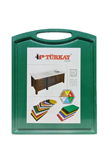 Türkay Polyethylene Cutting Board - 32.5X26.5X2 cm with Handle-Groove, Cutting Board 1244
