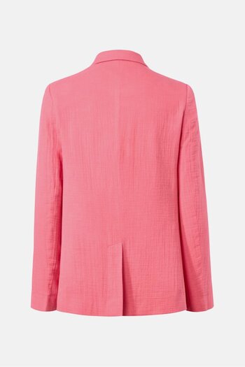 Tchibo Women Notch Collar Long Sleeve Plain Blazer, Pink