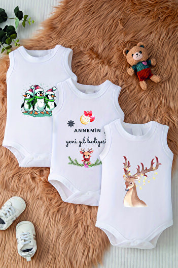 ADABEBEK Baby Mother New Year Gift Printed Cotton Snap Body 10123-10135-10139