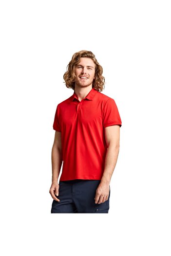 Slam Tech Pique Polo Men's Red T-Shirt Men's T-Shirt A108006S01