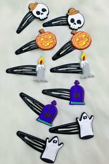 PETEK AKSESUAR HALLOWEEN HALLOWEEN HAIR CLIPS SET OF 10