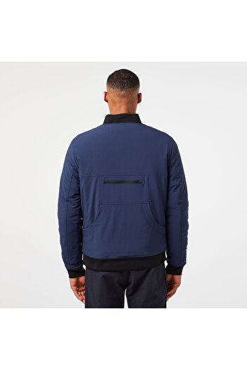 Lacoste Erkek Relaxed Fit Hakim Yaka Lacivert Mont