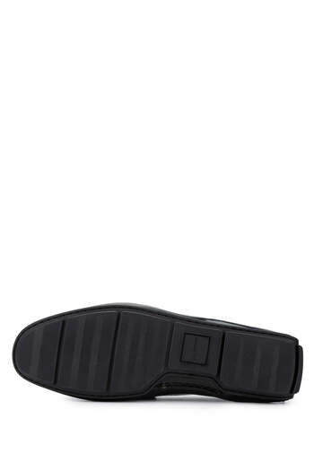 Valentino Erkek Hakiki Deri Siyah Loafer Ayakkabı