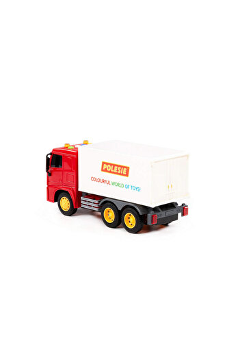 Polesie Frictional Closed Kasakamyon Red Cabin Truck with Light and Sound 96357