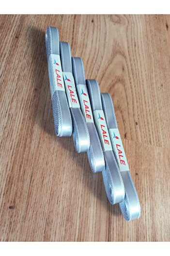 yörük tuhafiye Gümüş Gri 1 Cm Saten Kurdele 5 Top Seten Kurdale ( 5 X 10 Mt =50 Metre )