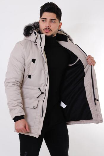 Stilkombin Sheepskin Hooded Coat & Coat_50191