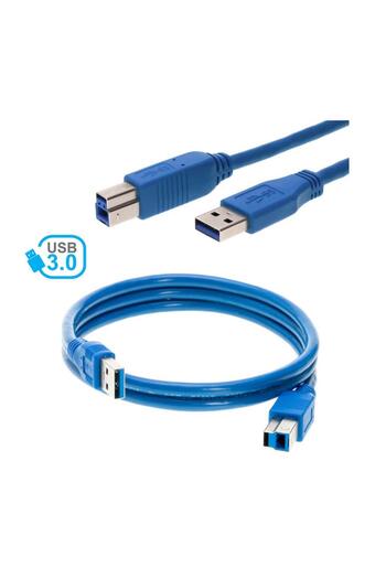 Derwell Üniversal Usb 3.0 Printer Yazıcı Tarayıcı Bağlantı Ara Kablosu Yüksek Veri Hızı 1.5 Metre
