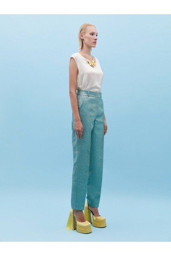 BAQA Pipe Leg Jacquard Trousers