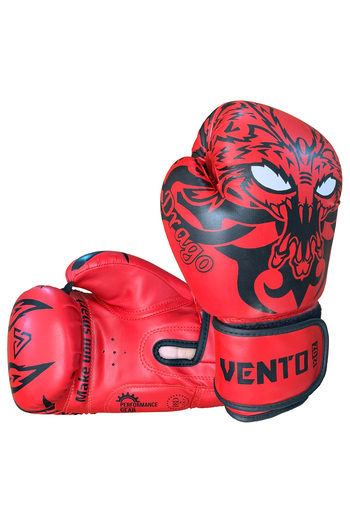 VENTO Red Drago Boxing and Kick-Boxing Gloves