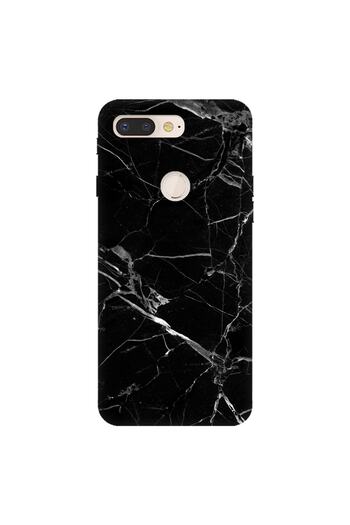 General Mobile Gm 9 Pro Case 0.4mm Laser Cut Silicone Cover Marble Black
