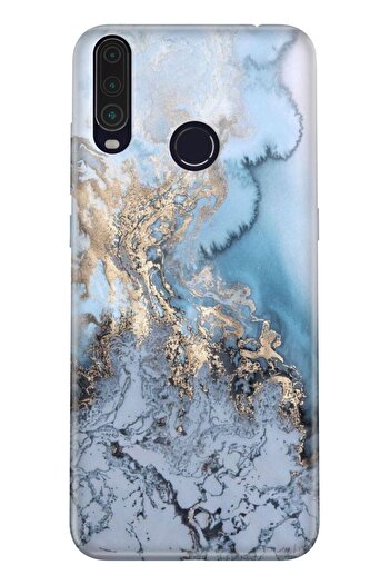 General Mobile Gm 20 Pro Compatible Case 0.4mm Laser Cut Silicone Cover Antic Marble