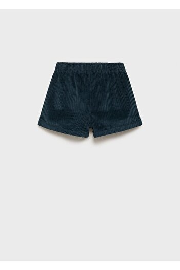 MANGO Kids Buttoned Micro Corduroy Shorts