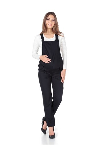 BUSA Pregnant Gabardine Gardener Black