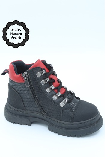 Moda Lime Unisex Children's Waterproof Real Leather Orthopedic Children's Boots Children's Winter Shoes Children's Shoes