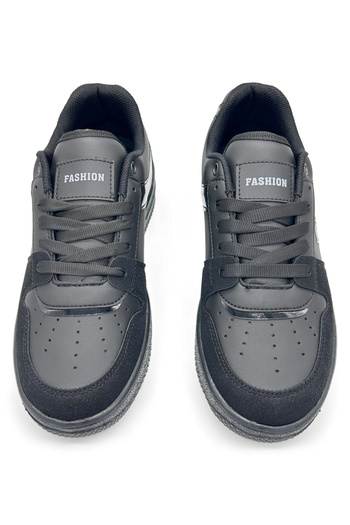 Lambırlent Kadın Sneaker Siyah Ortopedik Taban Günlük Hafif Spor Ayakkabı