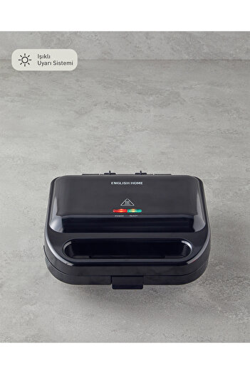 English Home TMK 5001 Mini Tost ve Waffle Makinesi Siyah