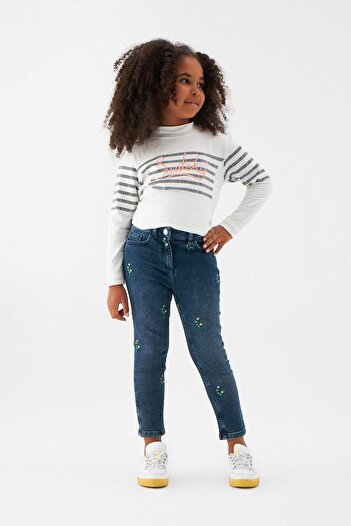 SWATSKY Bg Store Girl's Indigo Trousers 22Fw0Sw6207