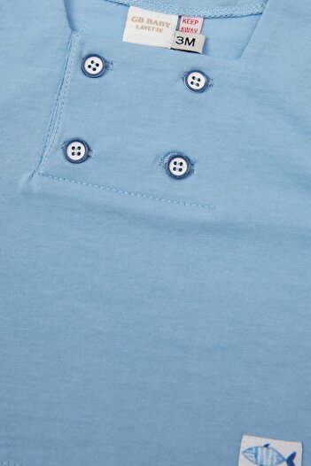 Layette Bg Store Erkek Bebek Mavi Tshirt 23ss0lt8508