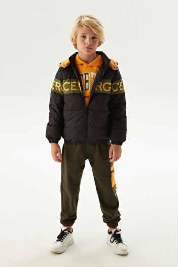 Iceberg BG Store Boy's Μαύρο Παλτό