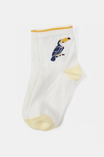 Nebbati Bg Store Boy's White Socks 23ss0nb3025