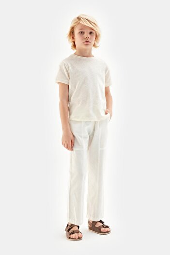Nebbati Bg Store Boy Ecru Tshirt 23ss2nb3570