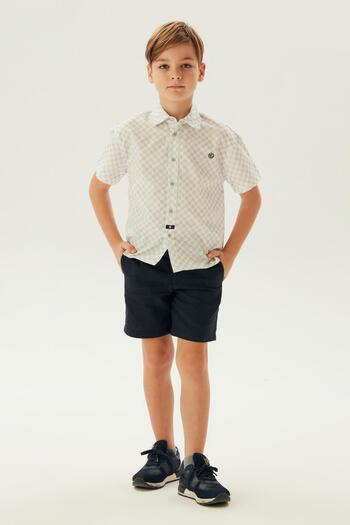 Nebbati BG Store Boy's Patterned Shirt